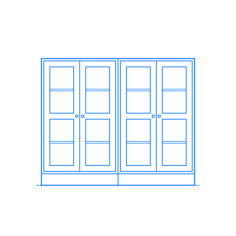 Furniture Display Cabinet Ikea Havsta Storage Combination 2 Wide Glass Craft Design Svg File, Free Vectors File